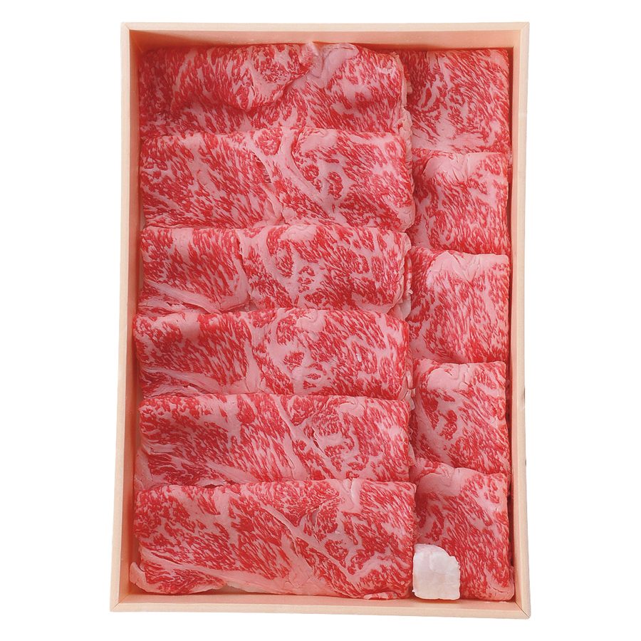 黒毛和牛すき焼き用(木箱入り)